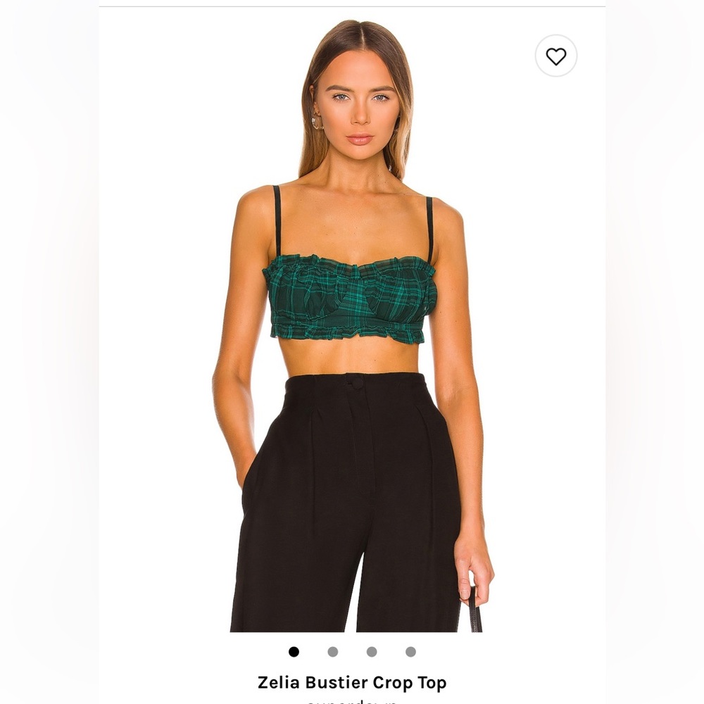 Zelia Bustier Crop Top Superdown size S